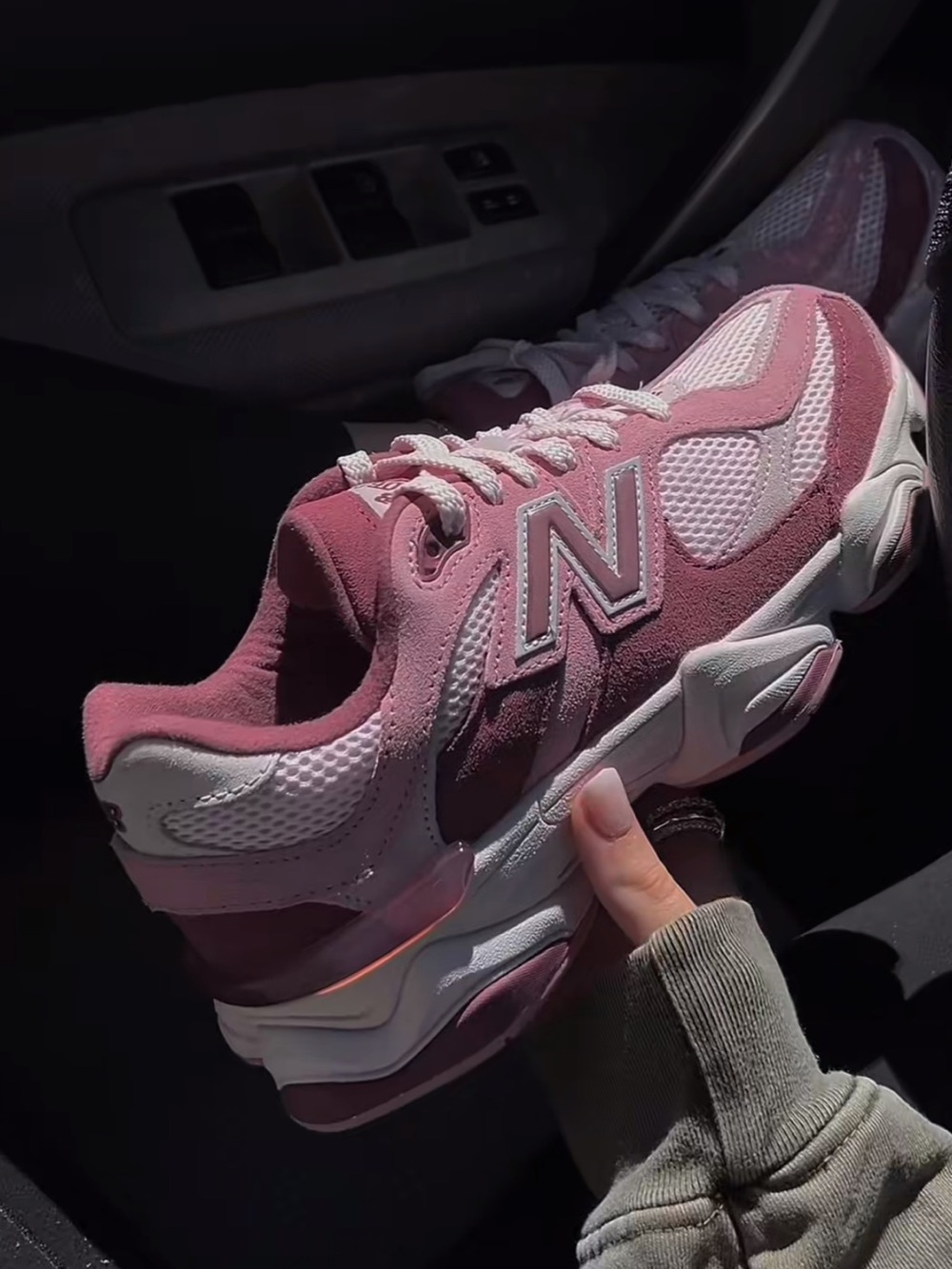 New Balance Women's Pink & Mauve Mesh Suede Sneakers - Picture 7 of 7